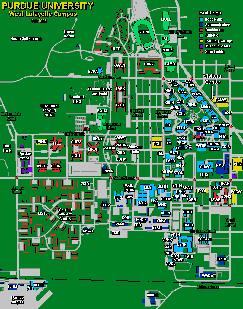 Purdue Campus Map